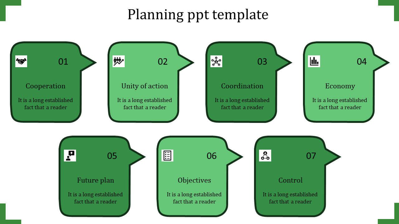 Free - Best PowerPoint Planning Templates and  Themes -Seven Node